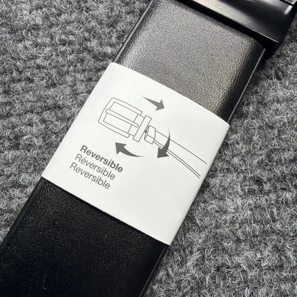 Nike Golf Leather REVERSIBLE Belt Mens Sz XL Black & Cognac Brown (42-44) New!!
